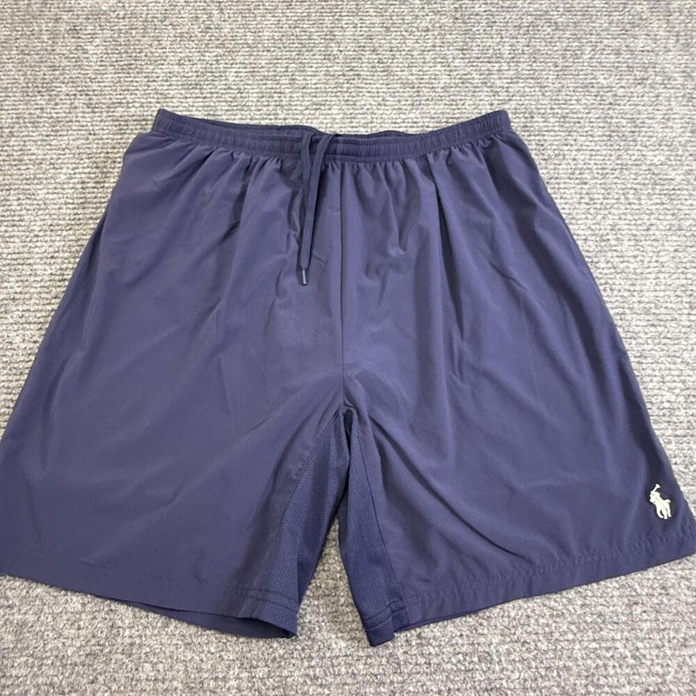 Polo Ralph Lauren Shorts Mens XL Blue Lined 8 In Inseam Performance Running Gym
